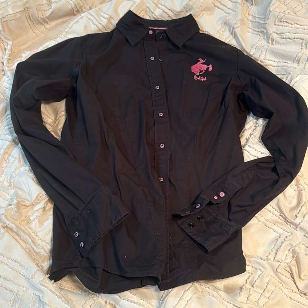 Cruel girl by cinch long sleeve button up